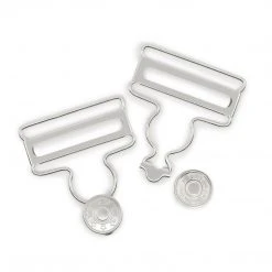 Dritz 1-3/4" Overall Buckles With No-Sew Buttons, Nickel, 2 Pc 8 Dritz 1-3/4