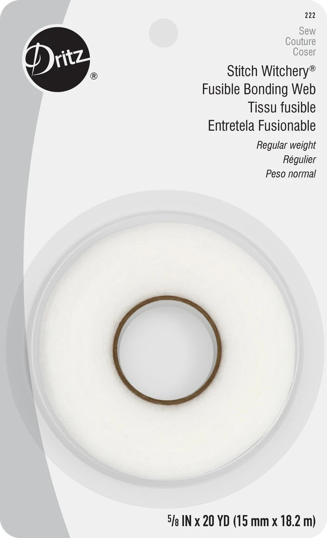 Dritz Adhesives & Tape Stitch Witchery Fusible Bonding Web, Regular Weight, White 10 Dritz Adhesives & Tape Stitch Witchery Fusible Bonding Web, Regular Weight, White