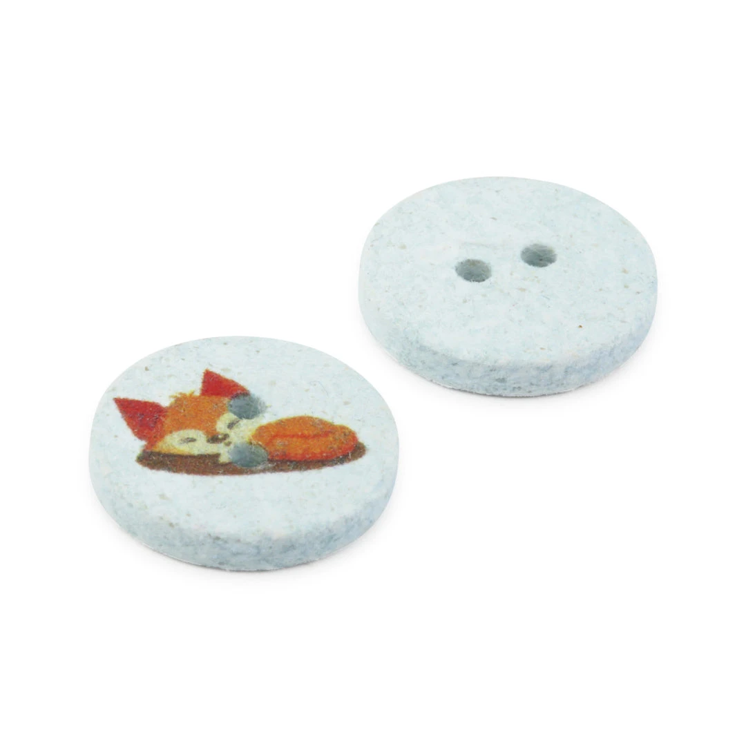 Dritz Buttons & Cover Buttons Recycled Cotton Fox Button, 15mm, 3 Pc 7 Dritz Buttons & Cover Buttons Recycled Cotton Fox Button, 15mm, 3 Pc