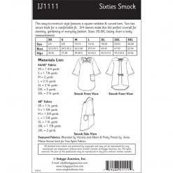Indygo Junction Sixties Smock Apron Pattern, PDF Download Aprons