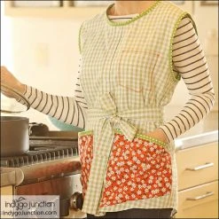 Indygo Junction Upcycled Shirt Apron & Smock Pattern, PDF Download