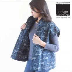 Indygo Junction Mandarin Vest Pattern Apparel