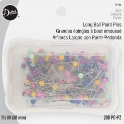 Dritz 1-1/2" Long Ball Point Pins, 200 Pc Outlet