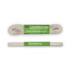 Dritz Elastics 3/8" Cotton Swimwear Elastic, Natural