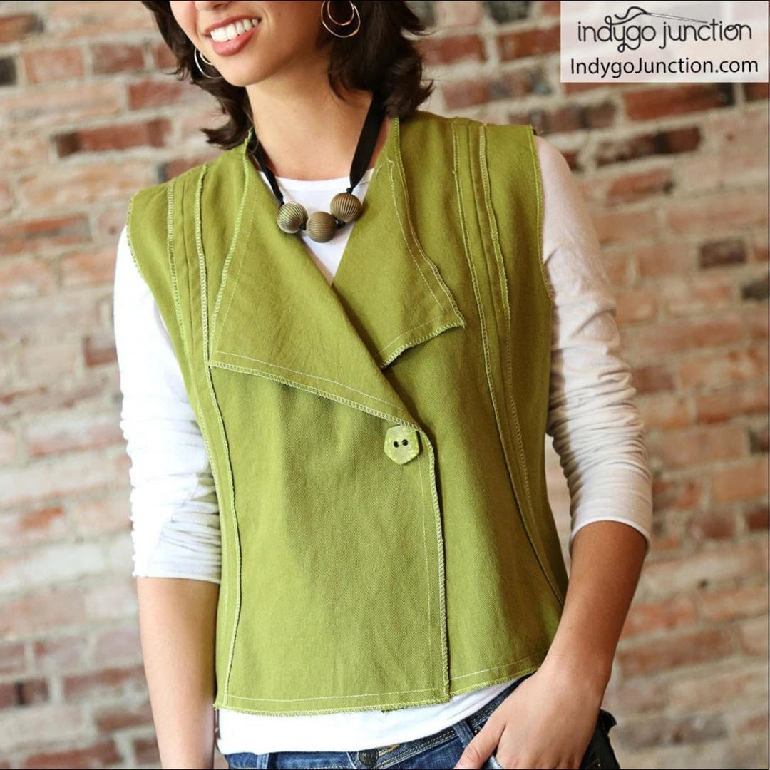 Indygo Junction Modern Silhouette Vest Pattern 6 Indygo Junction Modern Silhouette Vest Pattern