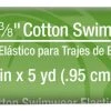 Dritz Elastics 3/8" Cotton Swimwear Elastic, Natural