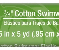 Dritz Elastics 3/8" Cotton Swimwear Elastic, Natural