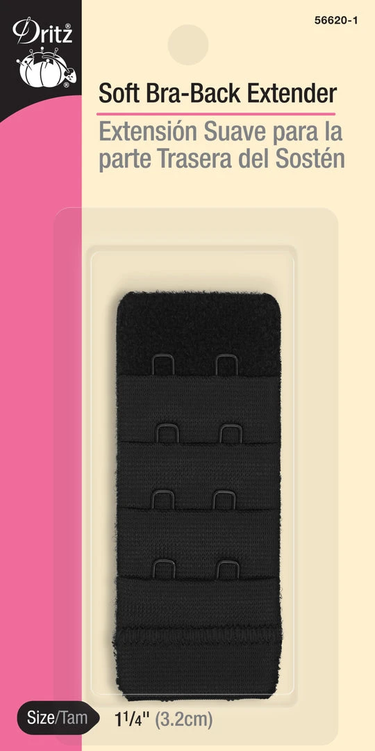 Dritz 1-1/4" Soft Bra-Back Extender 3 Dritz 1-1/4" Soft Bra-Back Extender