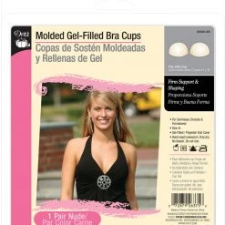 Dritz Bra Cups & Enhancers Molded Gel-Filled Bra Cups, Beige