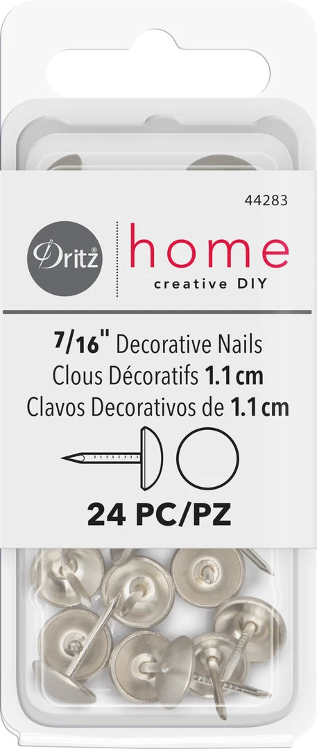 Dritz Decorative Nails & Tacks 7/16" Smooth Decorative Nails, 24 Pc 31 Dritz Decorative Nails & Tacks 7/16" Smooth Decorative Nails, 24 Pc