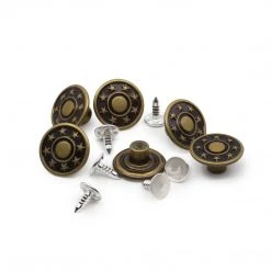 Dritz Jean Buttons, 6 Pc Buttons & Cover Buttons
